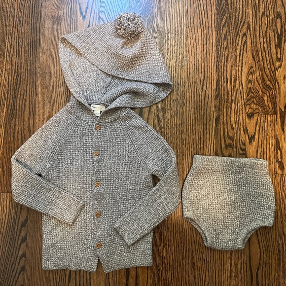 Rylee and Cru Tassel Cardigan and Knit Diaper Cover Set (18-24M) - Picture 1 of 8